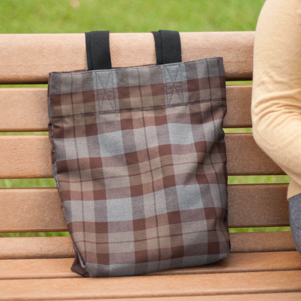 Light Weight Premium Wool Tartan Tote Bag